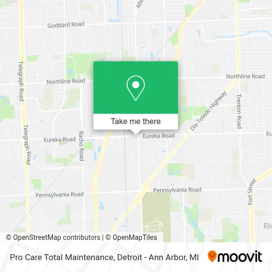 Pro Care Total Maintenance map