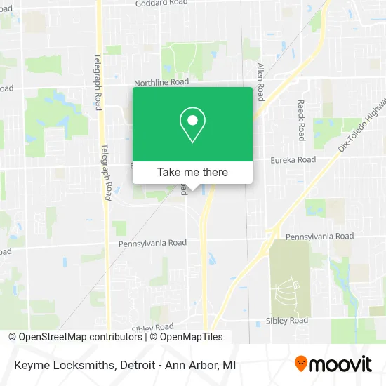 Keyme Locksmiths map