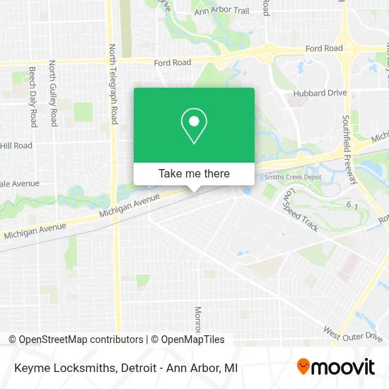 Keyme Locksmiths map
