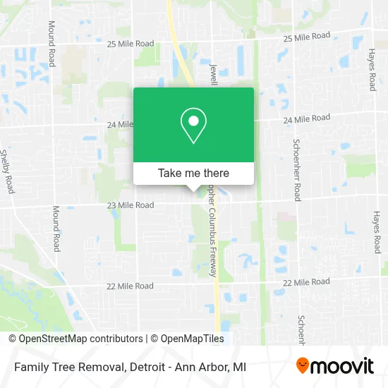 Family Tree Removal map