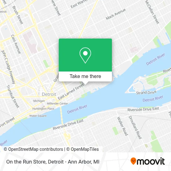 On the Run Store map