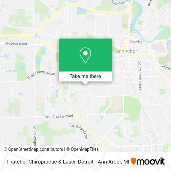 Thatcher Chiropractic & Laser map