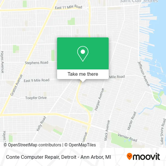 Conte Computer Repair map