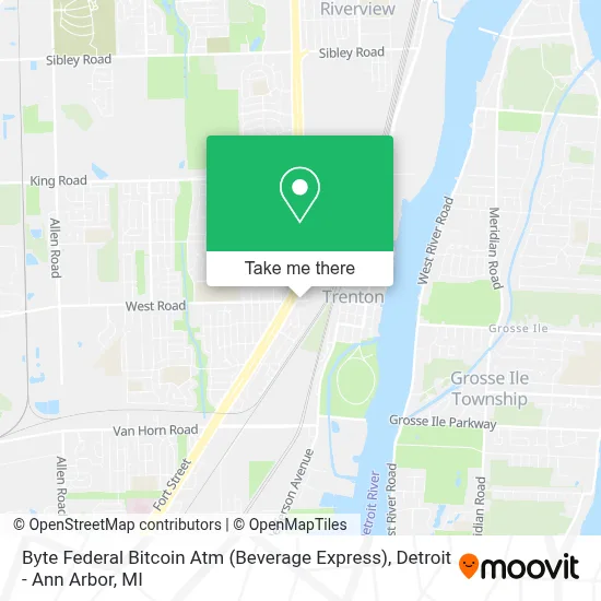 Byte Federal Bitcoin Atm (Beverage Express) map