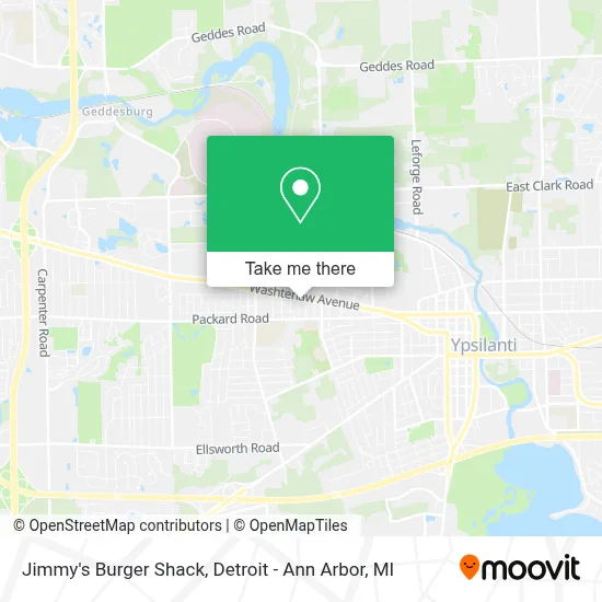 Jimmy's Burger Shack map