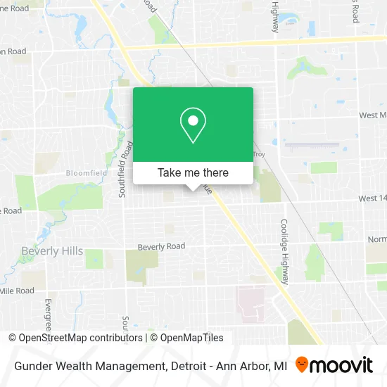 Gunder Wealth Management map