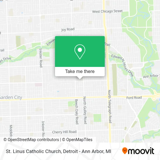 St. Linus Catholic Church map