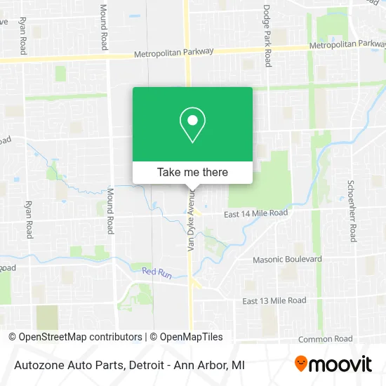 Autozone Auto Parts map