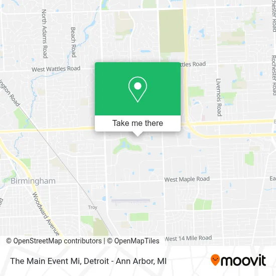 The Main Event Mi map