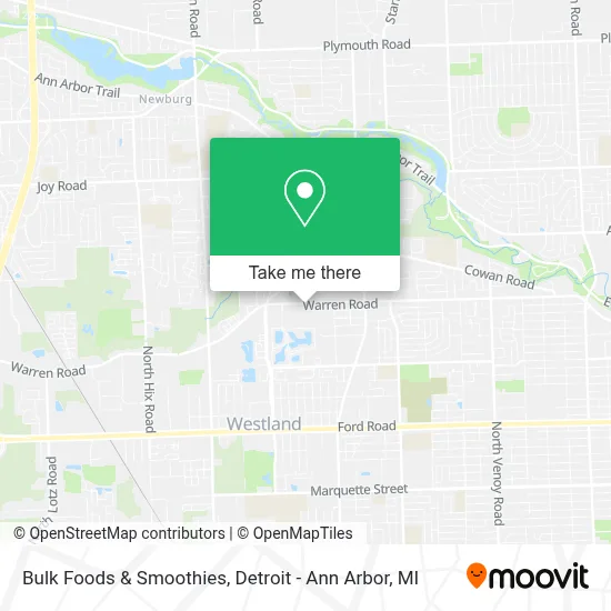 Bulk Foods & Smoothies map