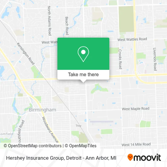 Hershey Insurance Group map