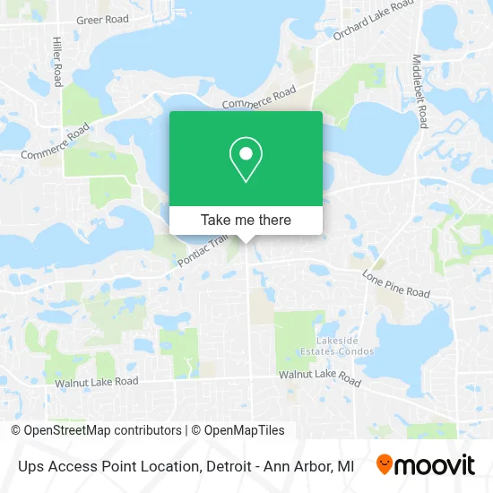 Ups Access Point Location map