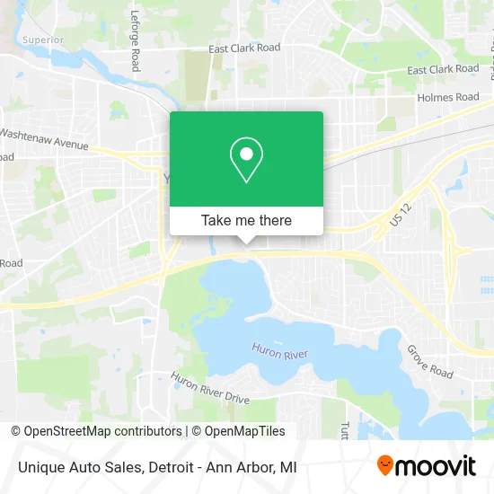Unique Auto Sales map