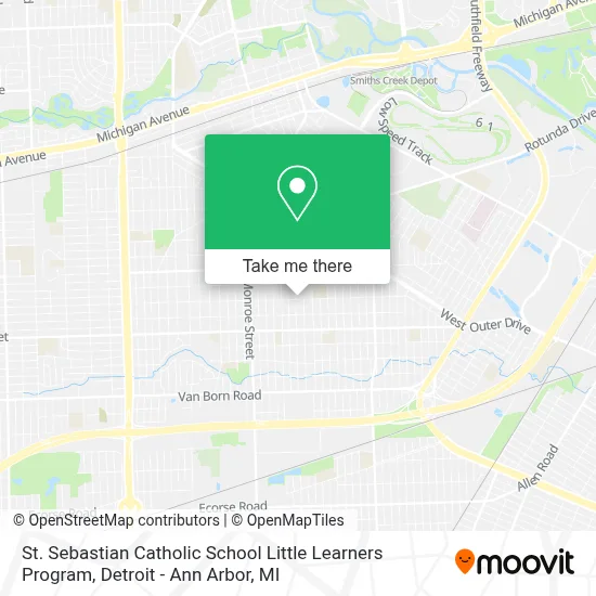 St. Sebastian Catholic School Little Learners Program map