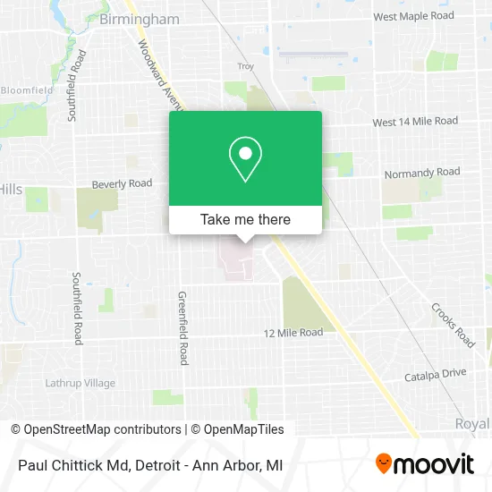 Paul Chittick Md map