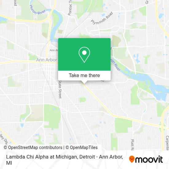 Lambda Chi Alpha at Michigan map