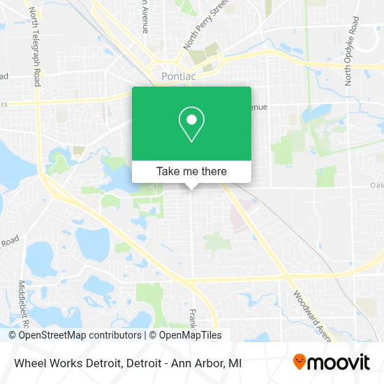 Wheel Works Detroit map