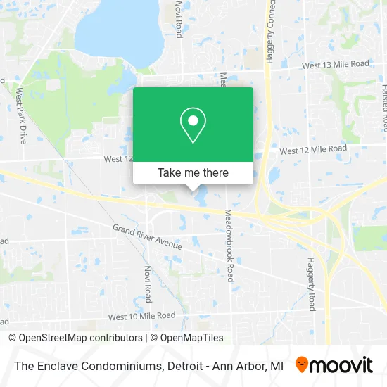 The Enclave Condominiums map