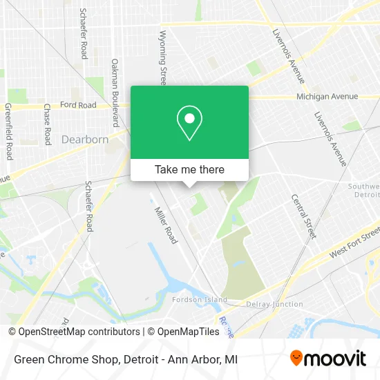 Green Chrome Shop map