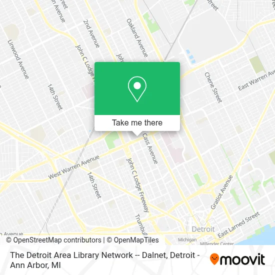 The Detroit Area Library Network -- Dalnet map
