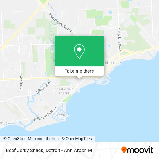 Beef Jerky Shack map