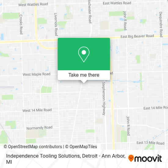 Independence Tooling Solutions map