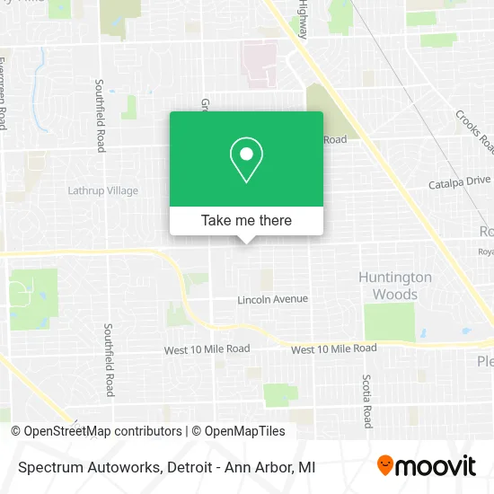 Spectrum Autoworks map