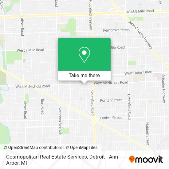Cosmopolitan Real Estate Services map