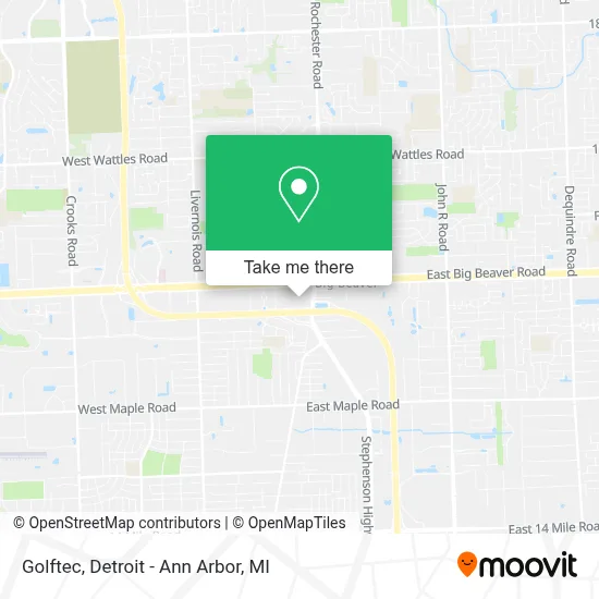 Golftec map