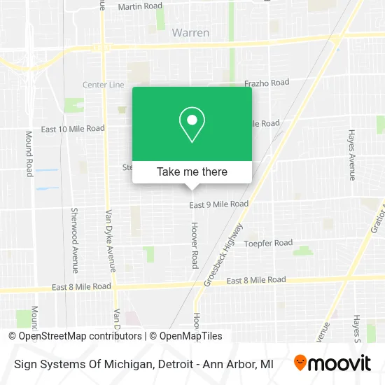 Sign Systems Of Michigan map