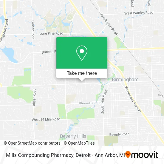 Mills Compounding Pharmacy map