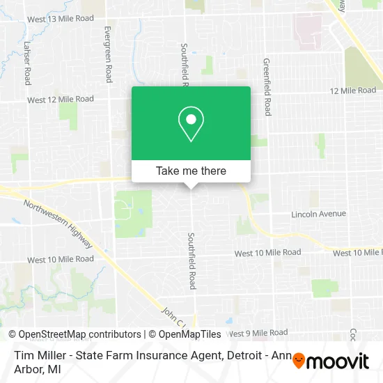 Tim Miller - State Farm Insurance Agent map