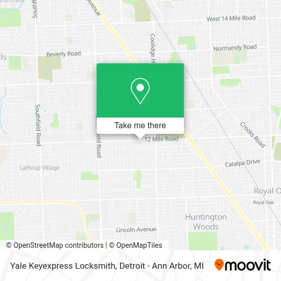 Yale Keyexpress Locksmith map