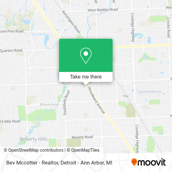 Bev Mccotter - Realtor map