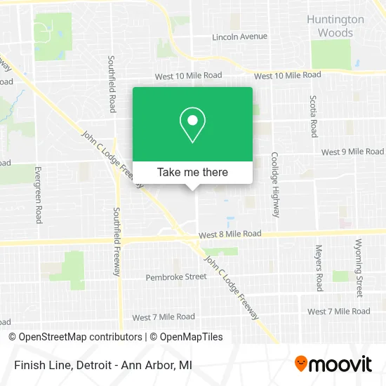 Finish Line map