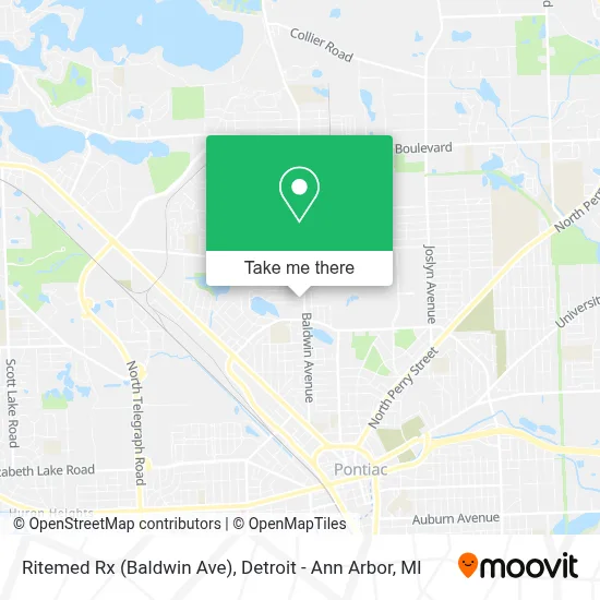 Ritemed Rx (Baldwin Ave) map
