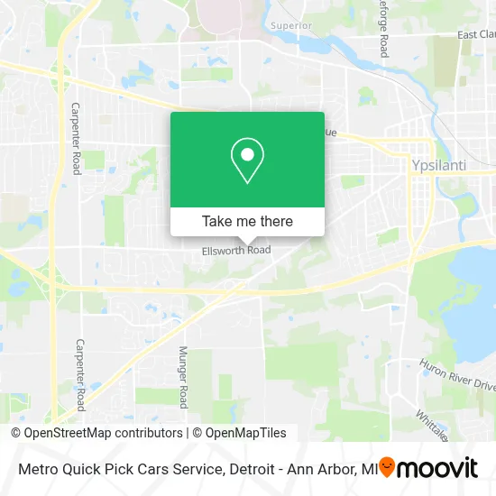 Metro Quick Pick Cars Service map