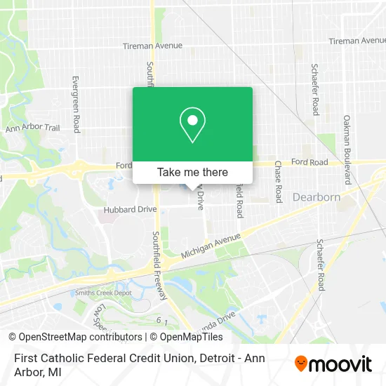 First Catholic Federal Credit Union map