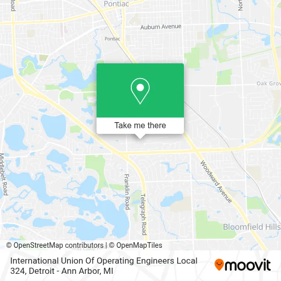 International Union Of Operating Engineers Local 324 map