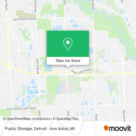 Public Storage map
