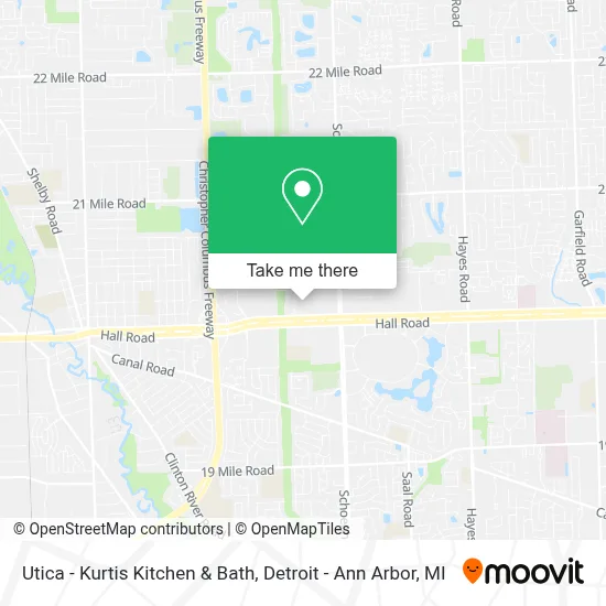 Utica - Kurtis Kitchen & Bath map