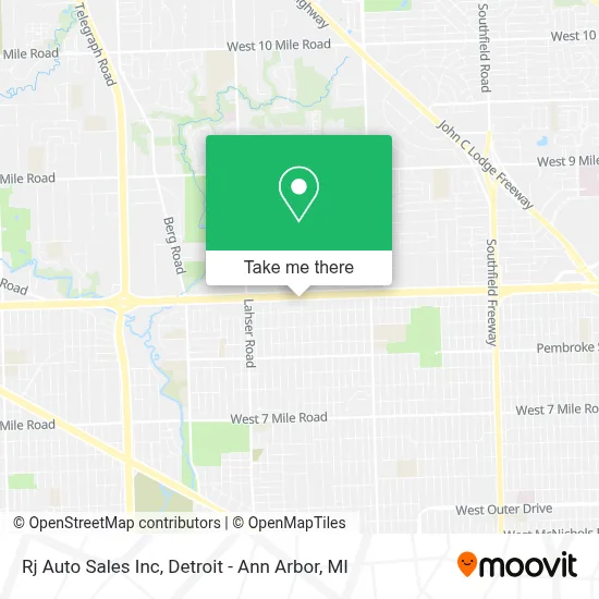 Rj Auto Sales Inc map