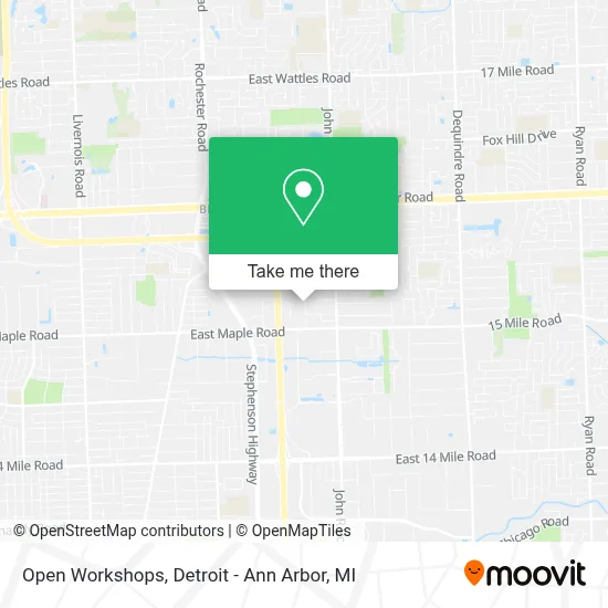 Open Workshops map