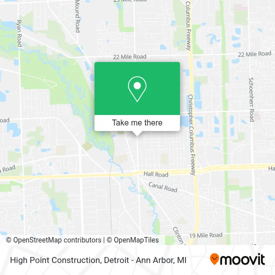 High Point Construction map