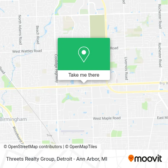 Threets Realty Group map