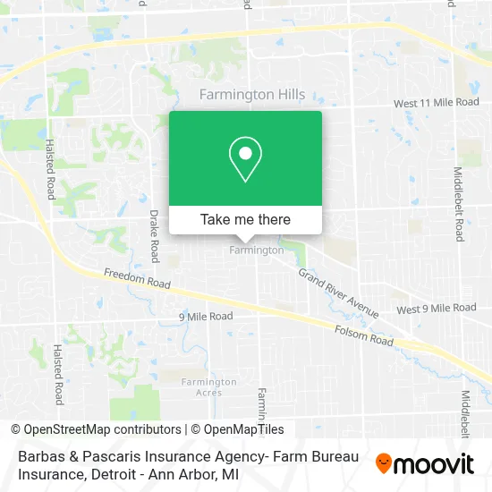 Barbas & Pascaris Insurance Agency- Farm Bureau Insurance map