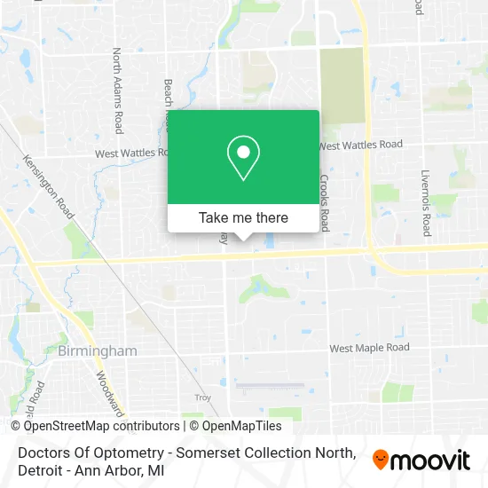 Doctors Of Optometry - Somerset Collection North map