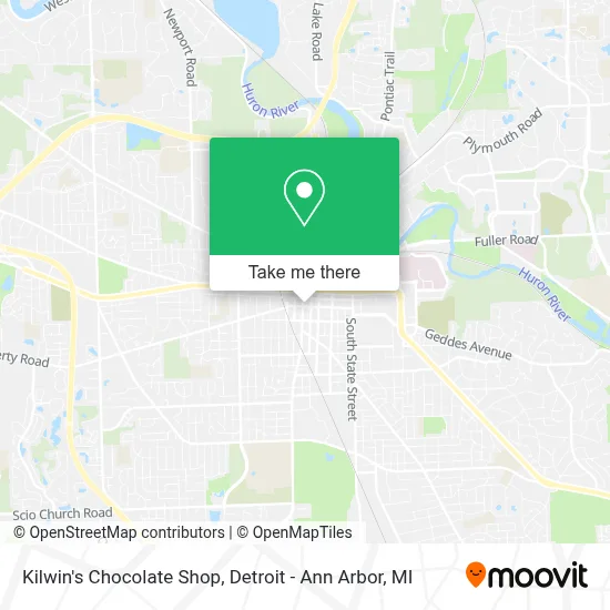 Kilwin's Chocolate Shop map