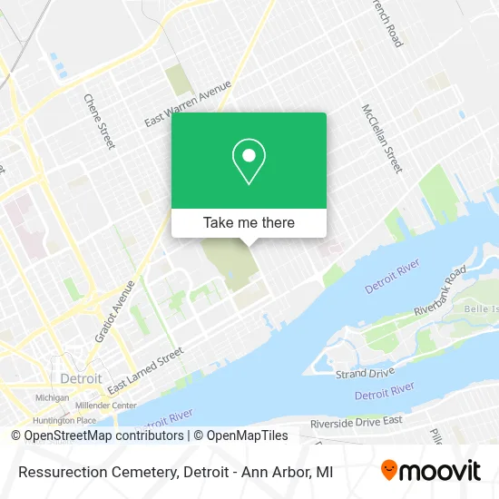 Ressurection Cemetery map