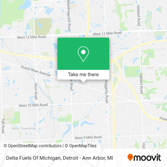 Delta Fuels Of Michigan map